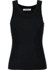 Max Mara Black Virgin Wool Sleeveles T-Shirt