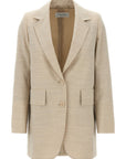 Max Mara Beige Virgin Wool Blazer