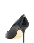 Jimmy Choo Black Leather High Heel Pumps