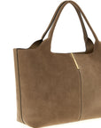 Tod's Beige Calfskin Tote Bag