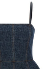Fendi Blue Cotton Short Dress
