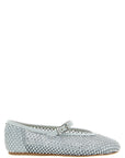 LE SILLA Silver Polyamide Ballet Flats