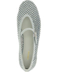 LE SILLA Silver Polyamide Ballet Flats