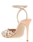 LE SILLA Multicolor Goatskin Stiletto Heel Sandals