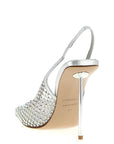 LE SILLA Silver Polyester High Heel Pumps