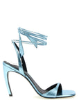 The Attico Blue Calfskin Stiletto Heel Sandals