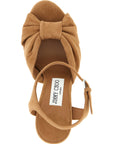 Jimmy Choo Brown Leather Stiletto Heel Sandals