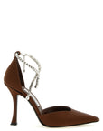 Jimmy Choo Brown Tencel High Heel Pumps
