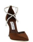 Jimmy Choo Brown Tencel High Heel Pumps