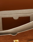 Balmain Brown Calfskin Handbag