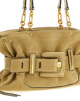 Balmain Beige Calfskin Shoulder Bag