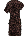 Ganni Brown Polyester Short Dress