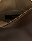 Furla Brown Lamb Leather Shoulder Bag