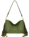 Furla Bicolor Lamb Leather Shoulder Bag