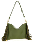 Furla Bicolor Lamb Leather Shoulder Bag