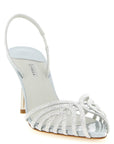 LE SILLA Gray Goatskin Stiletto Heel Sandals