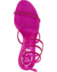 RENE CAOVILLA Fuchsia Viscose Stiletto Heel Sandals
