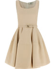 Fendi Multicolor Wool Short Dress