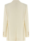 Dolce & Gabbana White Virgin Wool Blazer