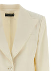 Dolce & Gabbana White Virgin Wool Blazer