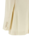 Dolce & Gabbana White Virgin Wool Blazer