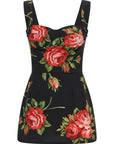 Dolce & Gabbana Black Cotton Tank Tops