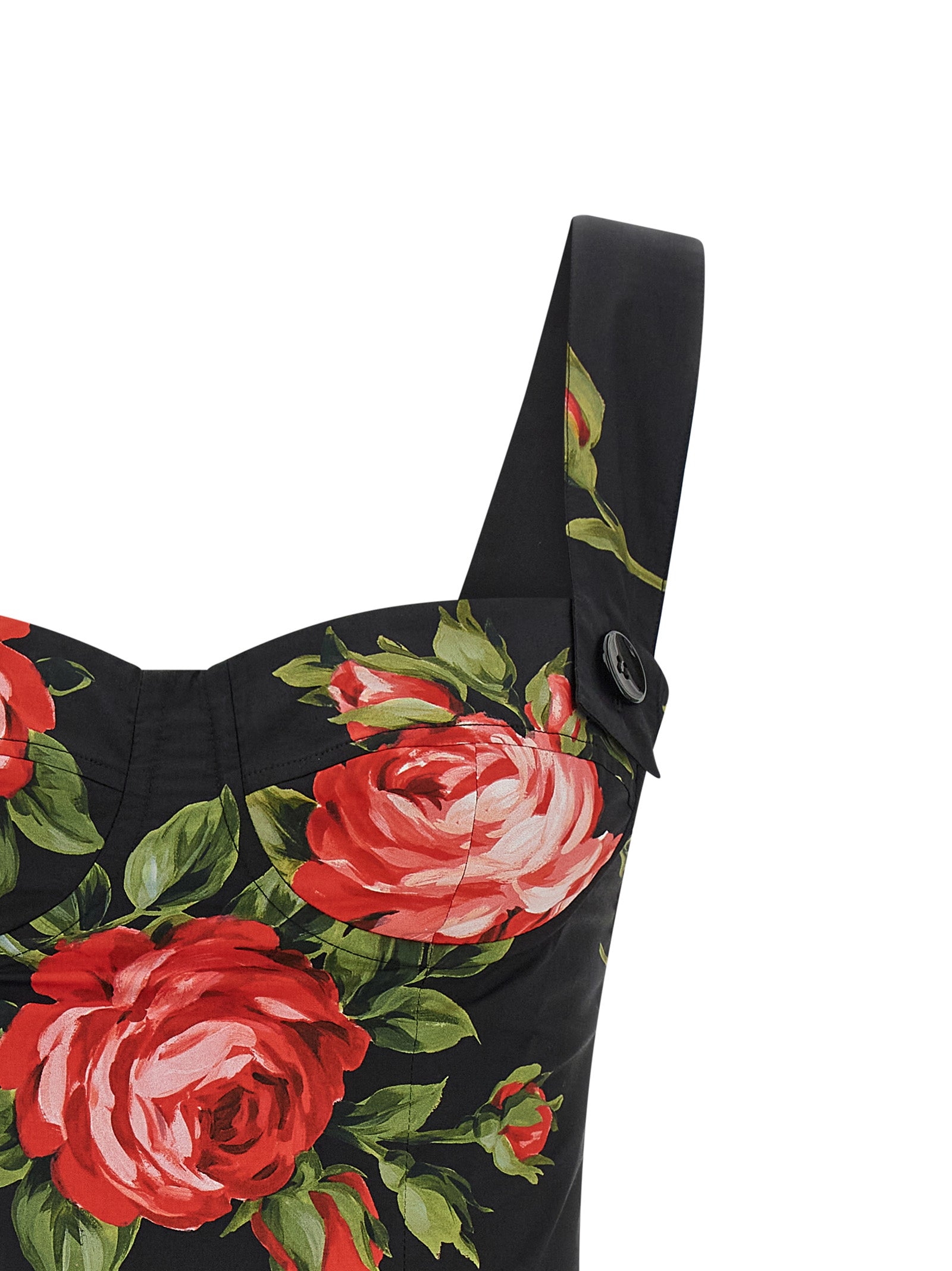 Dolce &amp; Gabbana Black Cotton Tank Tops