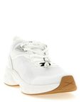 Jimmy Choo White Tencel Athletic Sneakers