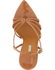 LE SILLA Brown Calfskin Stiletto Heel Sandals