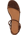 Staud Brown Cowhide Flat Sandals