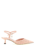 Jimmy Choo Multicolor Tencel Mid Heel Pumps