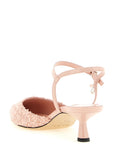Jimmy Choo Multicolor Tencel Mid Heel Pumps