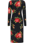 Dolce & Gabbana Black Viscose Midi Dress