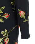 Dolce & Gabbana Black Viscose Midi Dress