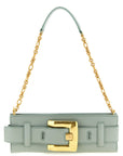 Balmain Bicolor Calfskin Clutch Bag