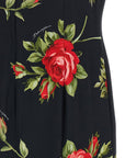 Dolce & Gabbana Black Viscose Midi Dress