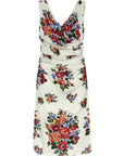 Dolce & Gabbana White Viscose Midi Dress