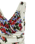 Dolce & Gabbana White Viscose Midi Dress
