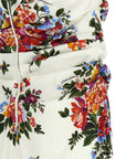 Dolce & Gabbana White Viscose Midi Dress