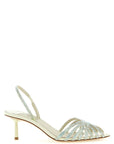 LE SILLA Bicolor Goatskin Stiletto Heel Sandals