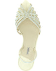 LE SILLA Bicolor Goatskin Stiletto Heel Sandals