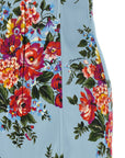 Dolce & Gabbana Blue Viscose Midi Dress
