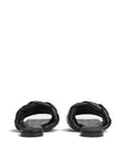 Bottega Veneta Black Lamb Leather Flat Sandals