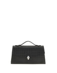 Alexander McQueen Black Calf Leather Bos Taurus Handbag