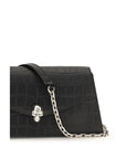 Alexander McQueen Black Calf Leather Bos Taurus Clutch Bag