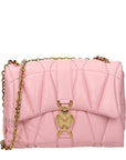 Versace Pink Leather Shoulder Bag