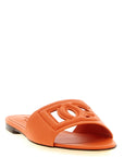 Dolce & Gabbana Orange Calfskin Slides