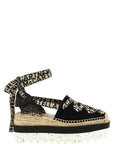 Stella McCartney Multicolor Cotton Wedge Sandals