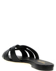 Saint Laurent Black Calfskin Slides
