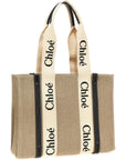 Chloé Beige Calfskin Tote Bag